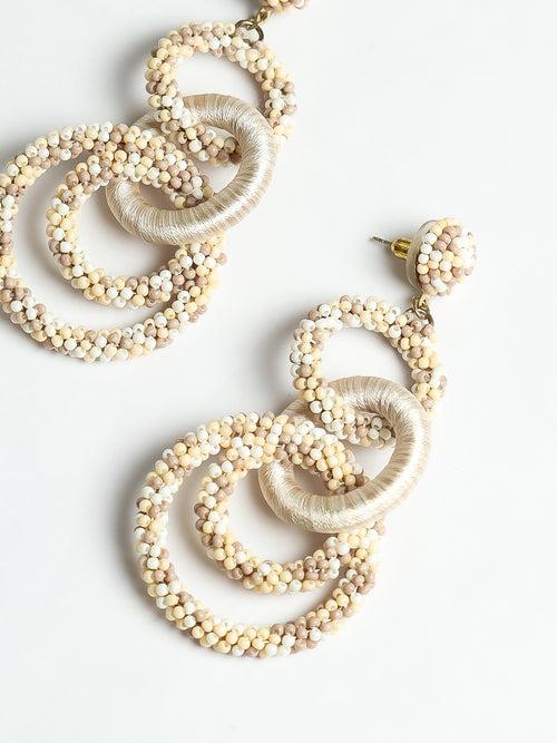 Spiral Beaded Earings