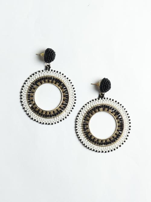 Boho Round Drop Earings