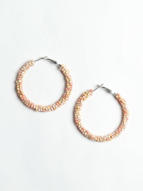 Elegant Pastel Hoop Earings