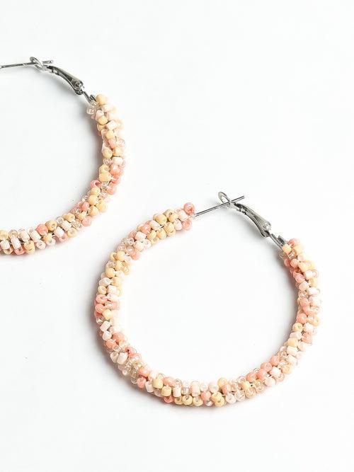 Elegant Pastel Hoop Earings