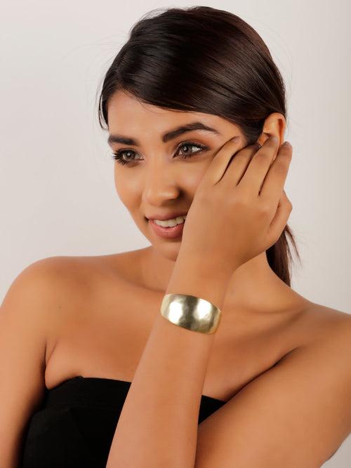 Alluring Gold Cuff Bracelet