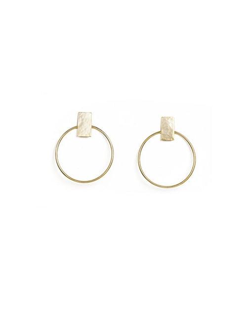 Alluring Hammered Hoops