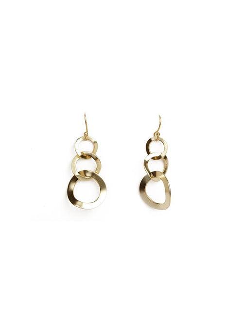 Alluring Long Gold Earrings