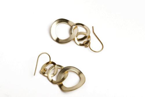 Alluring Long Gold Earrings