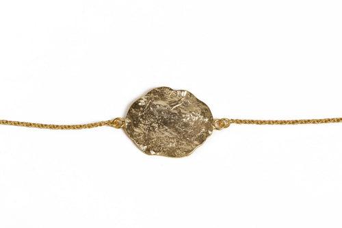 Authentic Hammered Gold Bracelet