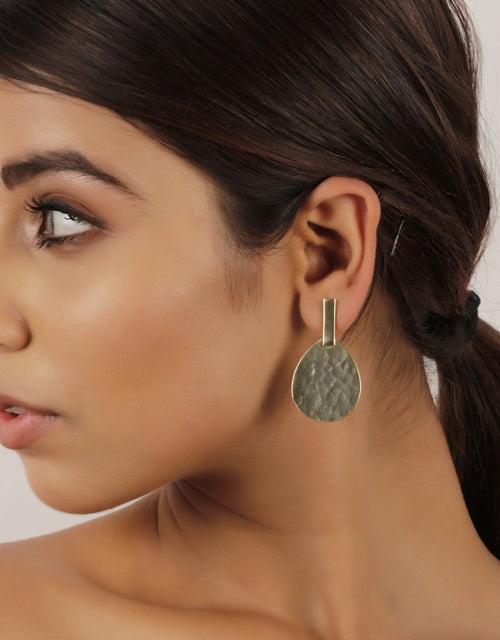 Beautiful Pear Shaped Gold Earrings