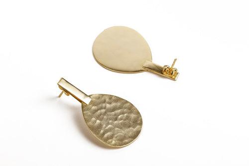 Beautiful Pear Shaped Gold Earrings