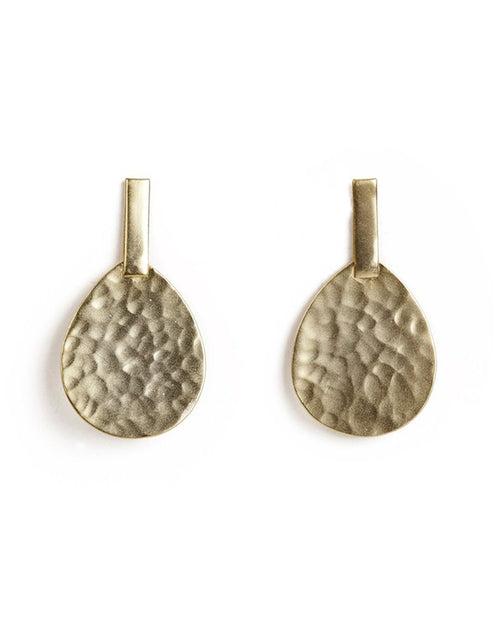 Beautiful Pear Shaped Gold Earrings