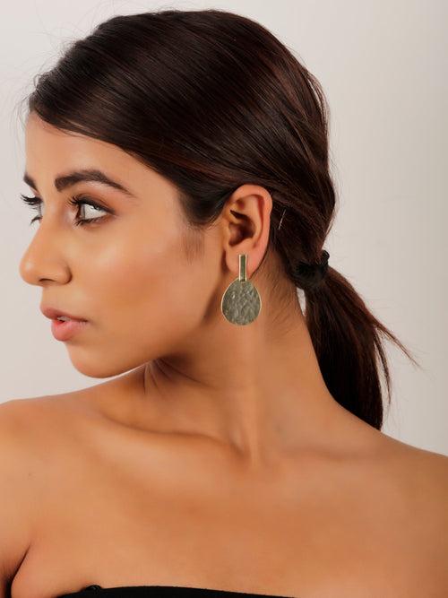 Beautiful Pear Shaped Gold Earrings