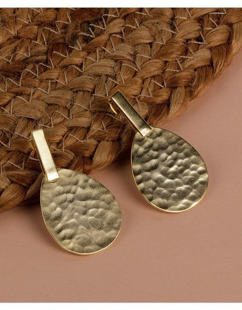 Beautiful Pear Shaped Gold Earrings