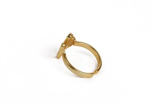 Charming Gold Statement Ring