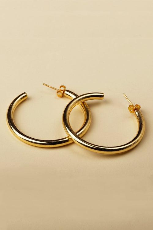 Classic Dainty Large Hoop Earrings