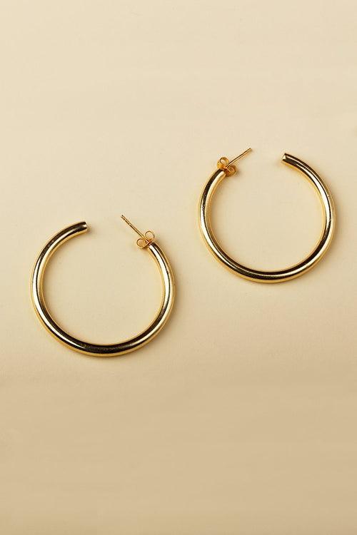 Classic Dainty Large Hoop Earrings