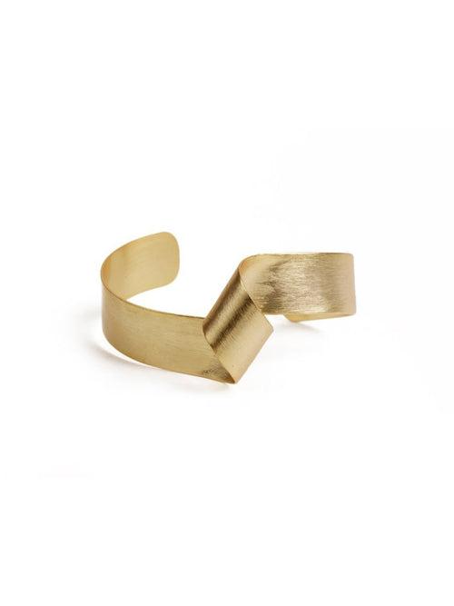 Curly Wave Gold Cuff