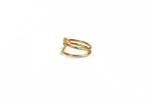 Delicate Gold Plated Statement Ring