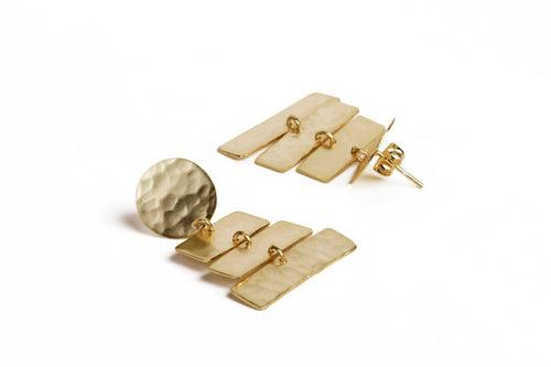 Elegant Statement Gold Earrings