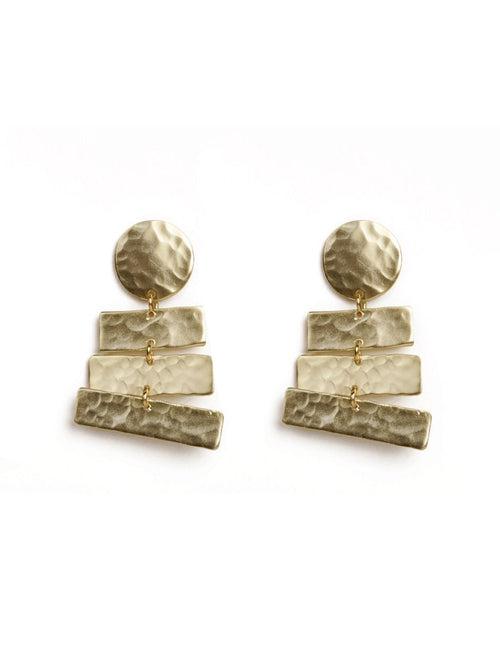 Elegant Statement Gold Earrings