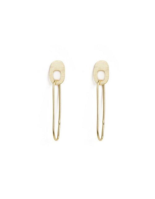 Enchanting Teardrop Gold Earring