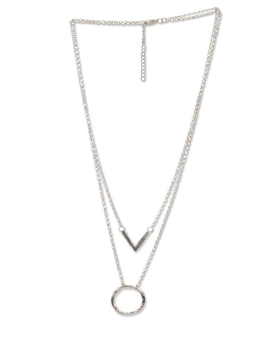 Evergreen Layered Silver Necklace