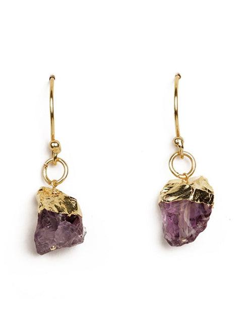 Flawless Rough Amethyst Accessory Set