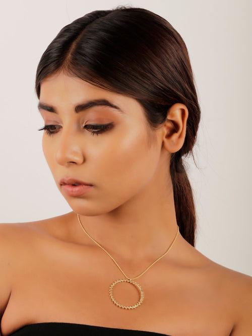 Jaw Drop Pendant Gold Necklace