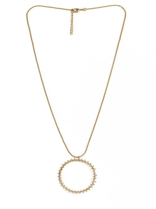 Jaw Drop Pendant Gold Necklace