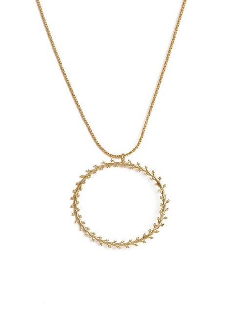 Jaw Drop Pendant Gold Necklace