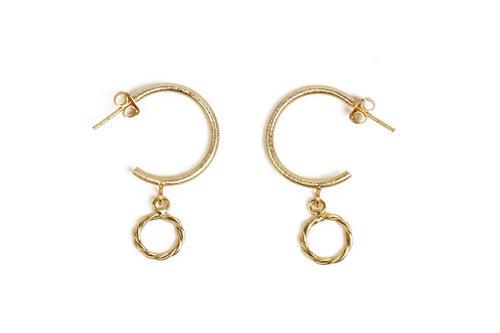 Majestic Drop Gold Earrings