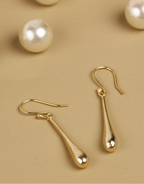 Ravishing Rain Drop Gold Earrings