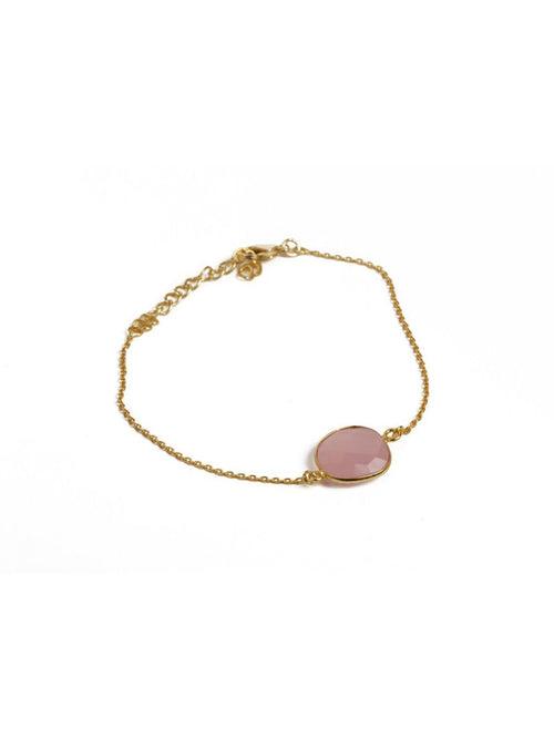 Rose Quartz Chain Bracelet