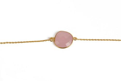 Rose Quartz Chain Bracelet