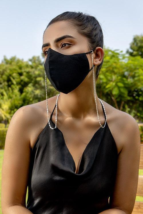 Silver Bold Link Airpods/Mask And Eyewear Chain