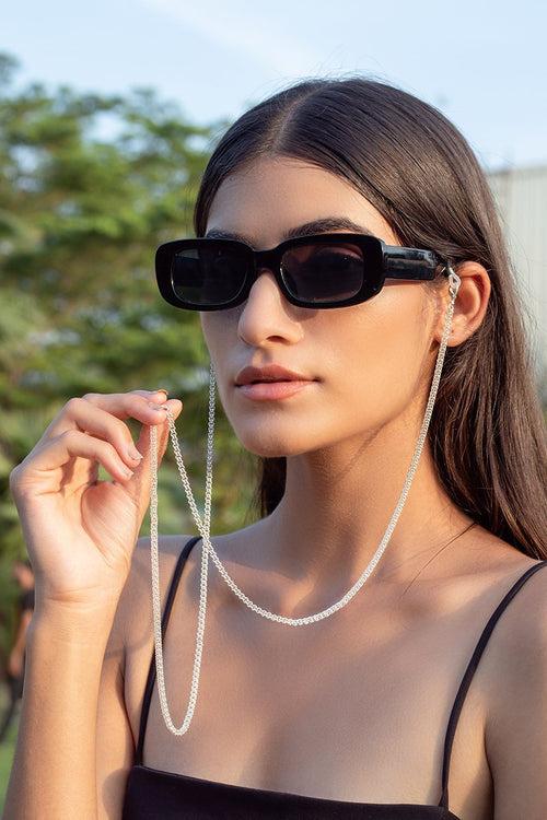 Silver Classic Sphere Airpods/Mask And Eyewear Chain