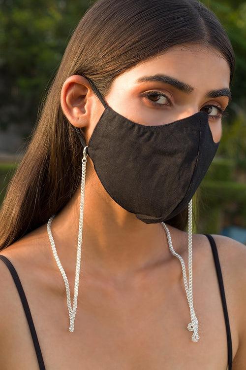 Silver Classic Sphere Airpods/Mask And Eyewear Chain