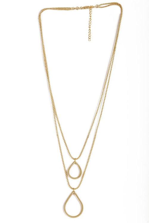 Sleek Layered Gold Necklace