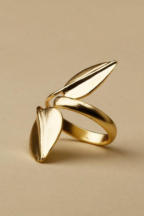 STATEMENT LEAF RING