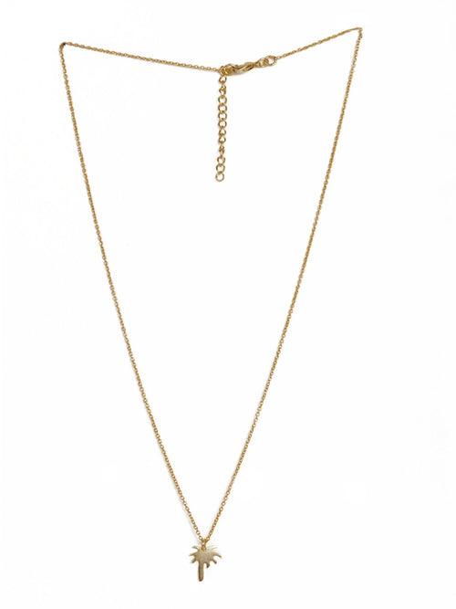 Stylish Pendant Gold Necklace