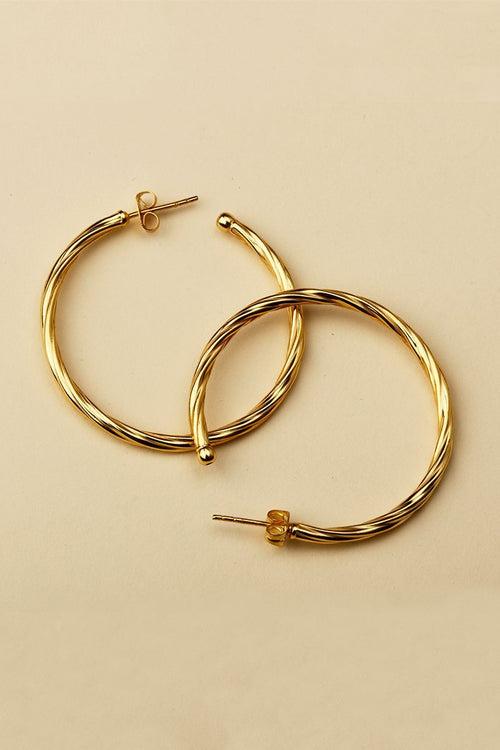 Twisted Hoop Earrings