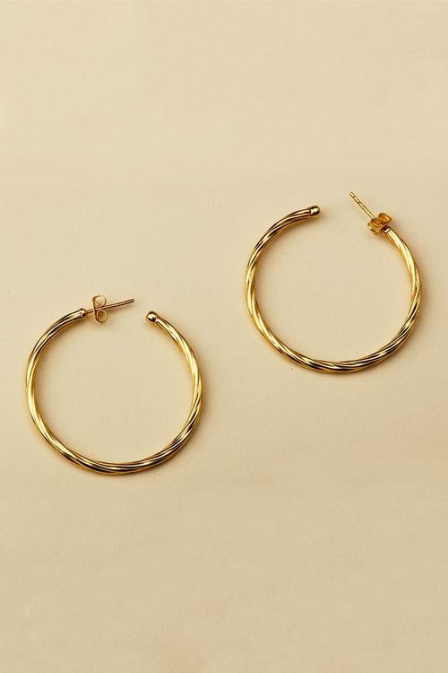 Twisted Hoop Earrings