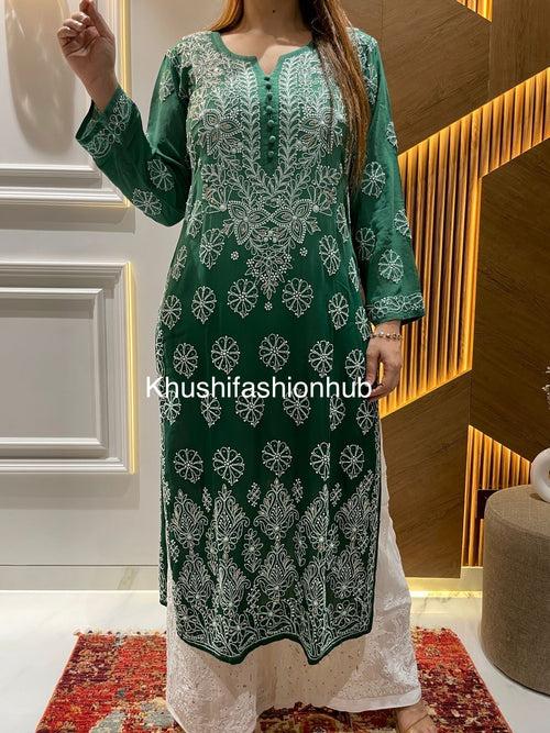 Chikankari Viscose Kurti