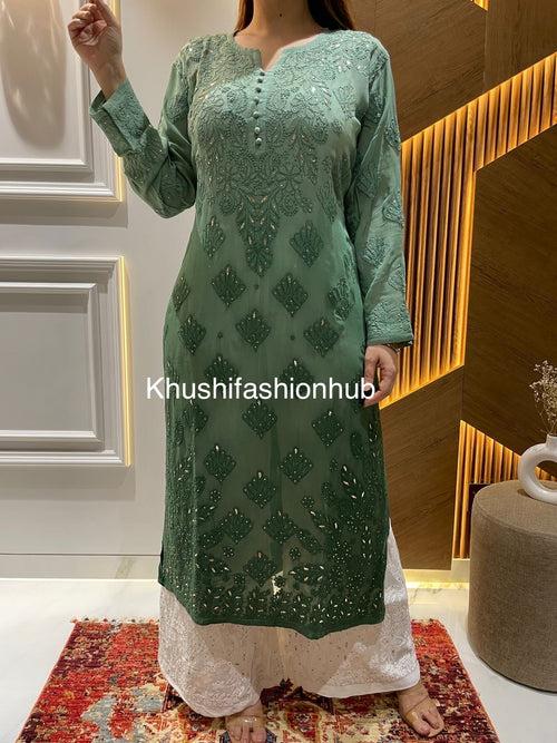 Chikankari Viscose Kurti