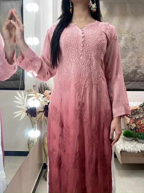 Peach Pink Kurti