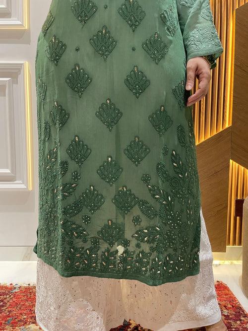 Chikankari Viscose Kurti