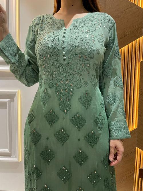 Chikankari Viscose Kurti