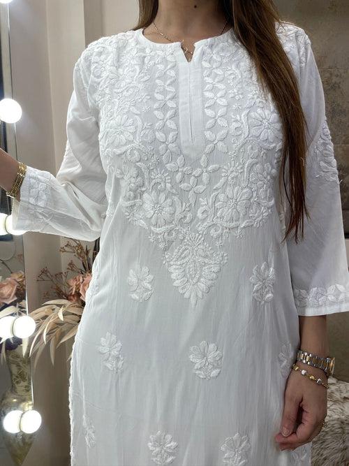 White Kurti