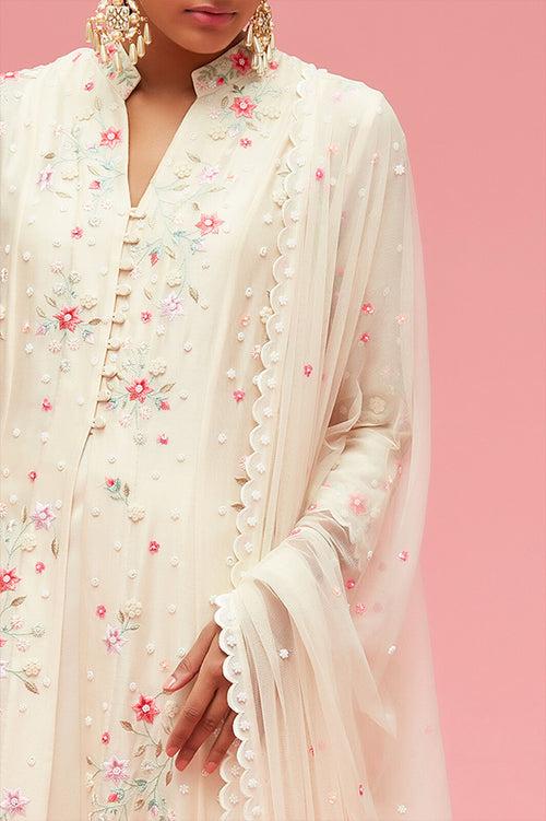 Nishat Bagh Embroidered Kalidar Kurta Set