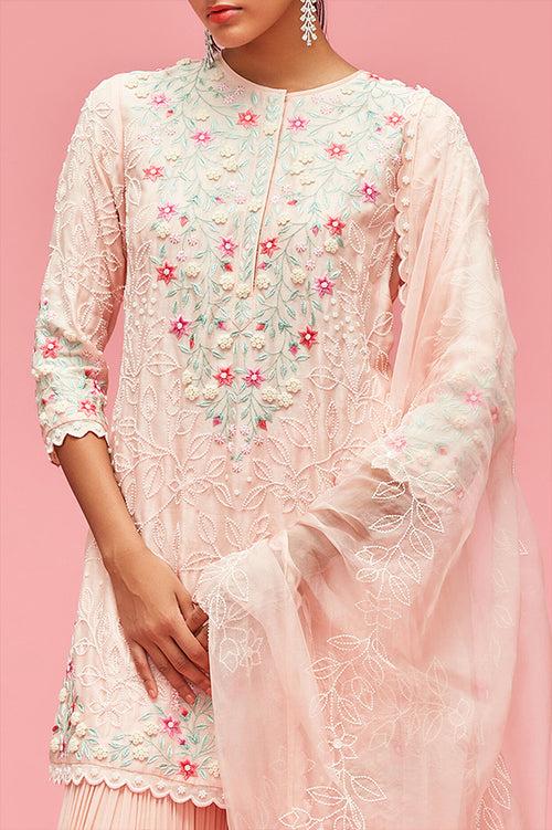 Nishat Bagh Embroidered Kurta Gharara Set