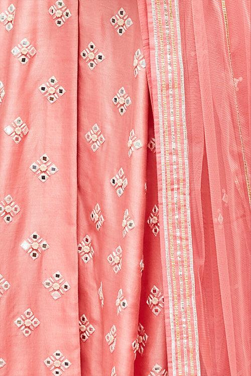 Bhuj Kutchi Mirrorwork Gota Applique Kalidar Kurta Set