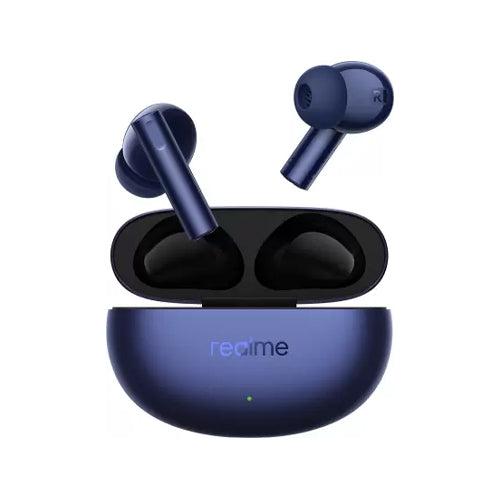 realme Buds Air 5 with 50dB ANC, 12.4mm Dynamic Bass Driver and upto 38 hours Playback Bluetooth Headset  (Deep Sea Blue, True Wireless)