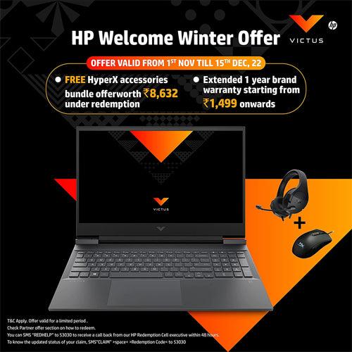 HP Victus 12th Gen Intel Core i7 15.6 inch(39.6 cm) FHD Gaming Laptop (16GB RAM/512GB SSD/RTX 3050 4GB Graphics/144Hz/9ms Response Time/Win 11/MSO/Backlit KB/B&O Audio/HP 15-fa0350TX